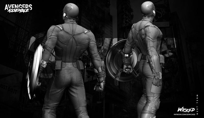 Captain America (First Avenger) Sculpture resin statue kit view 4