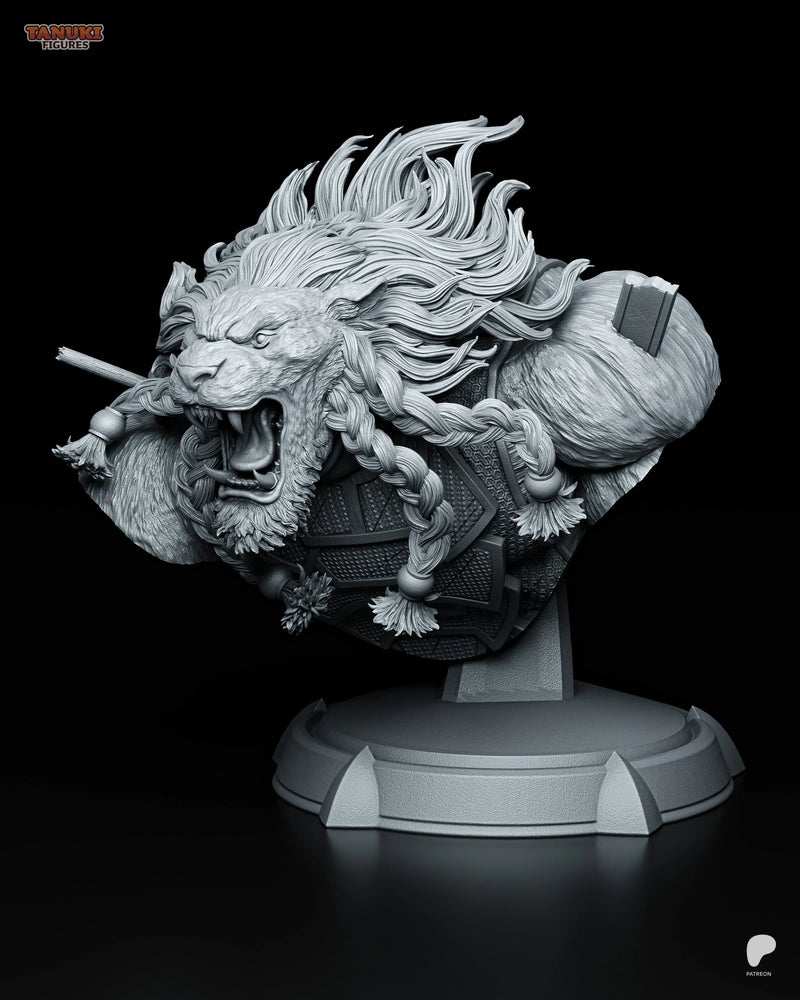 Battle Beast Resin Statue & Bust - Bust view 4