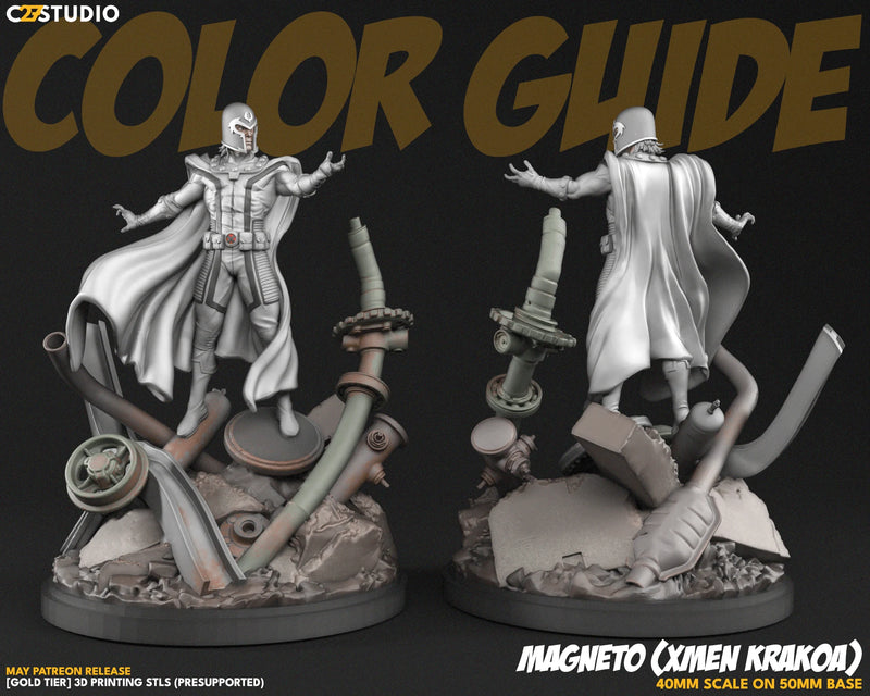 Magneto (Krakoa) Marvel MCP-compatible resin miniature by C27 Studios - product image 4