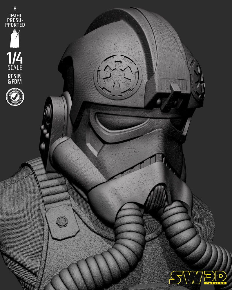 SW3D August 2025 Term Elite Tie Fighter Portrait Bust