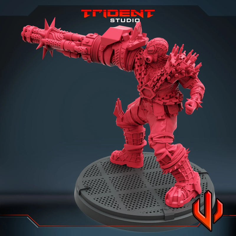 Cyborg Spider-Man Marvel MCP-compatible 40mm resin proxy miniature by Trident Miniatures - product image 4