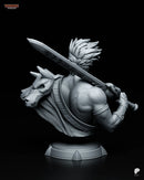 Zagreus Resin Statue & Bust - Bust view 4