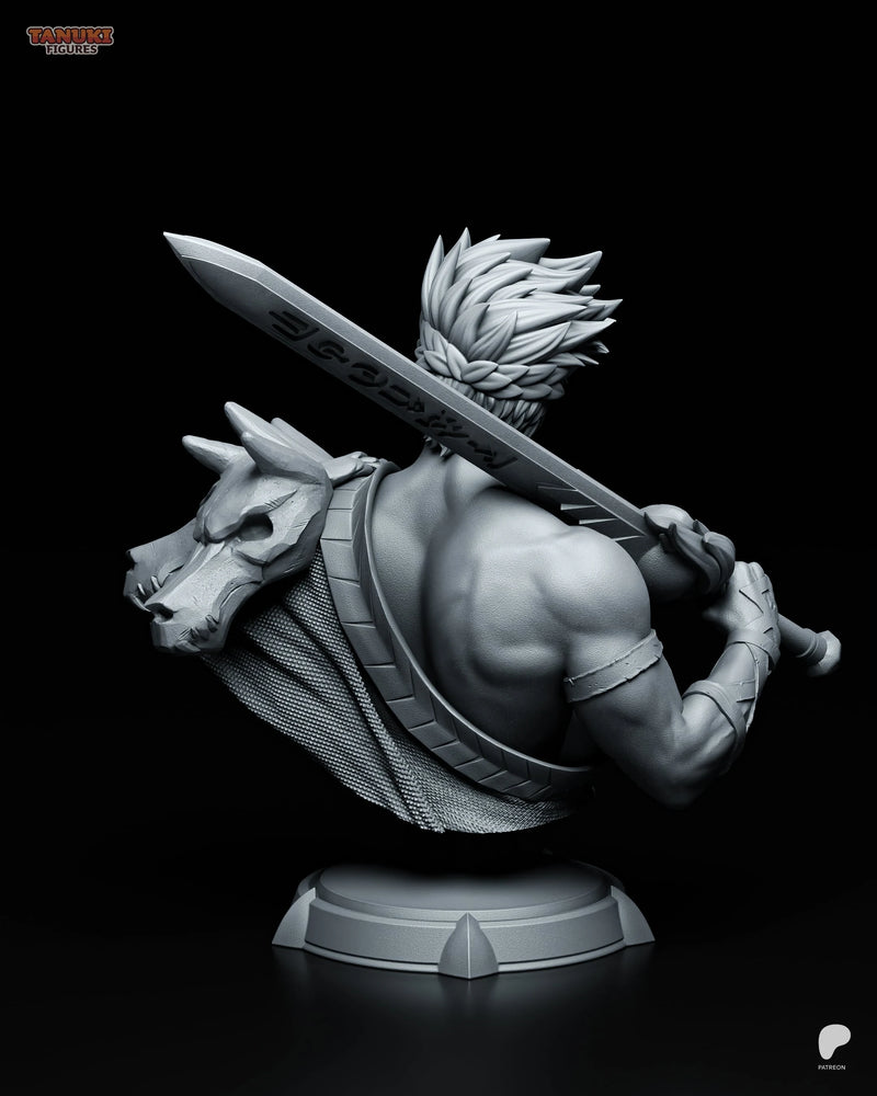 Zagreus Resin Statue & Bust - Bust view 4