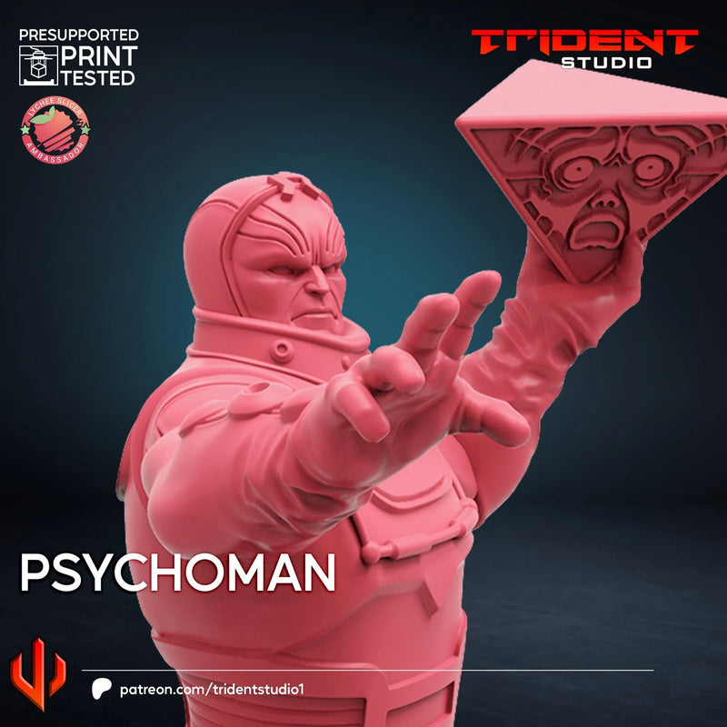 Psychoman Marvel MCP-compatible 40mm resin proxy miniature by Trident Miniatures - product image 4