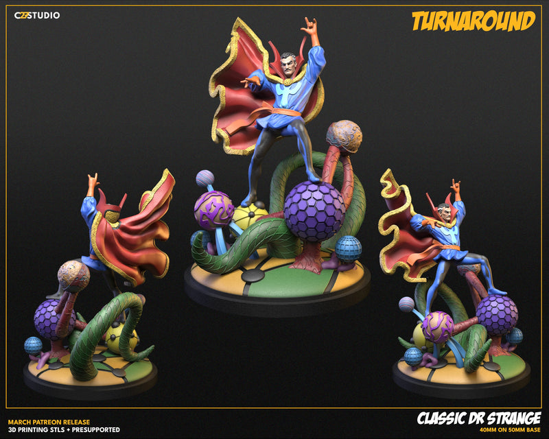Dr. Strange (Classic) Marvel MCP-compatible resin miniature by C27 Studios - product image 4