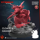 Cloak And Dagger Marvel MCP-compatible 40mm resin proxy miniature by Trident Miniatures - product image 4