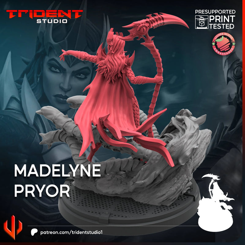 Madelyne Pryor Marvel MCP-compatible 40mm resin proxy miniature by Trident Miniatures - product image 4