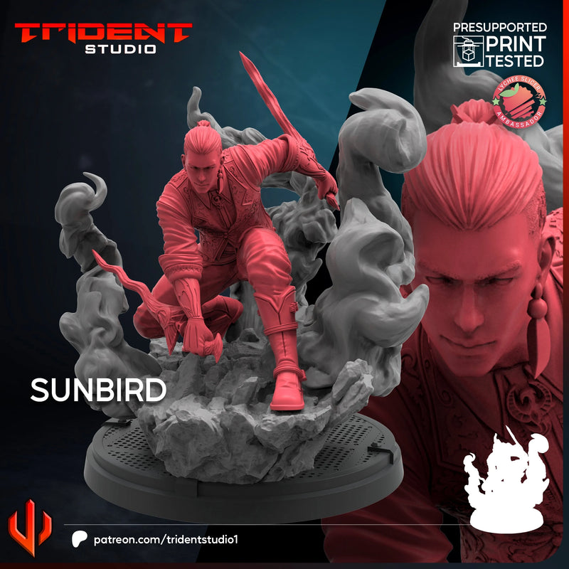Sunbird Marvel MCP-compatible 40mm resin proxy miniature by Trident Miniatures - product image 4