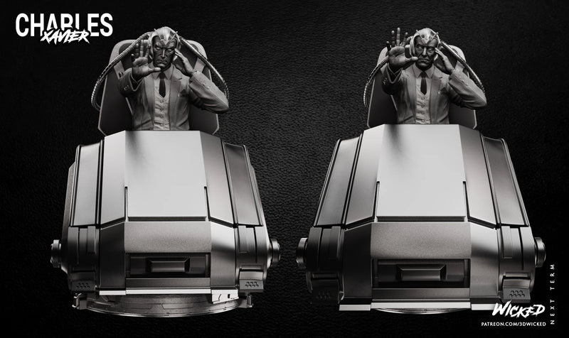 Charles Xavier Sculpture resin statue kit view 4
