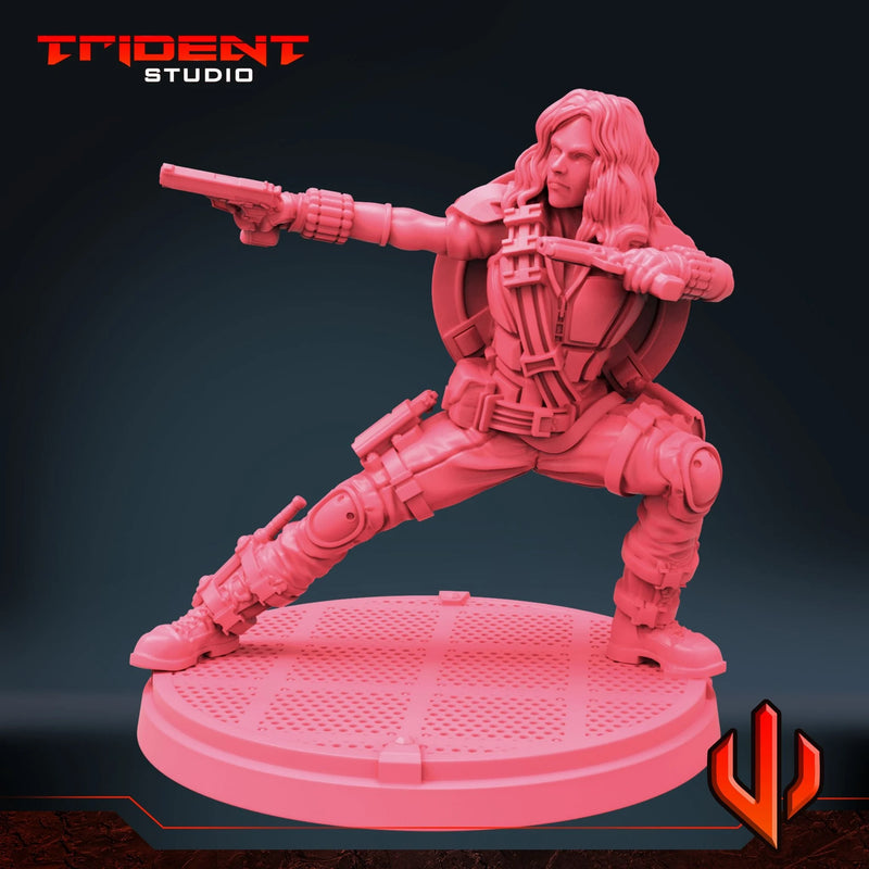 Black Widow Multiverse - Sculpt C Marvel MCP-compatible 40mm resin proxy miniature by Trident Miniatures - product image 4