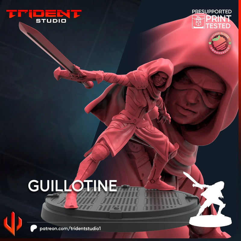 Guillotine Marvel MCP-compatible 40mm resin proxy miniature by Trident Miniatures - product image 4