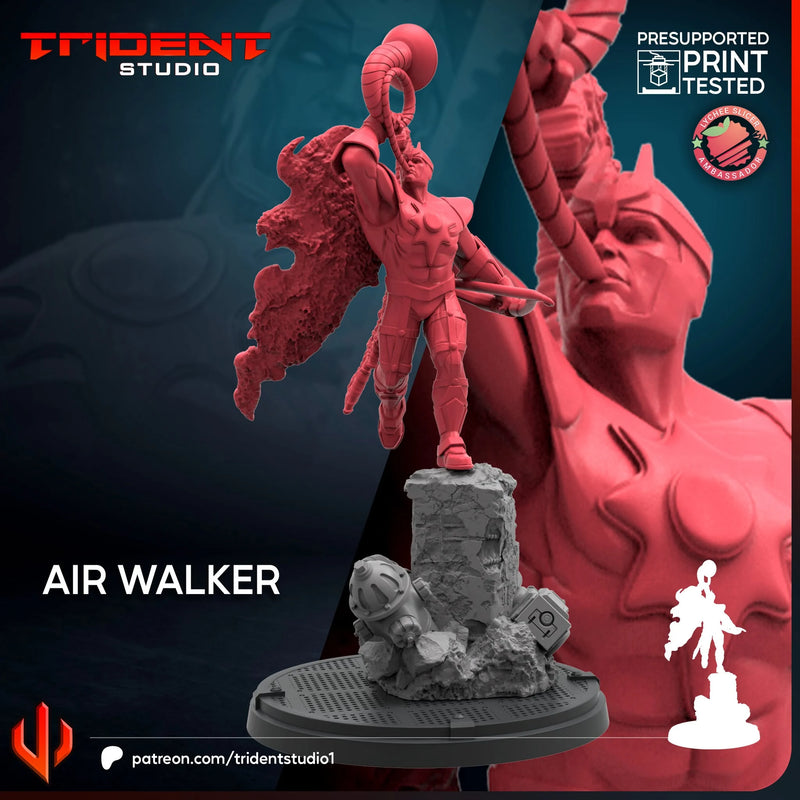 Air Walker Marvel MCP-compatible 40mm resin proxy miniature by Trident Miniatures - product image 4