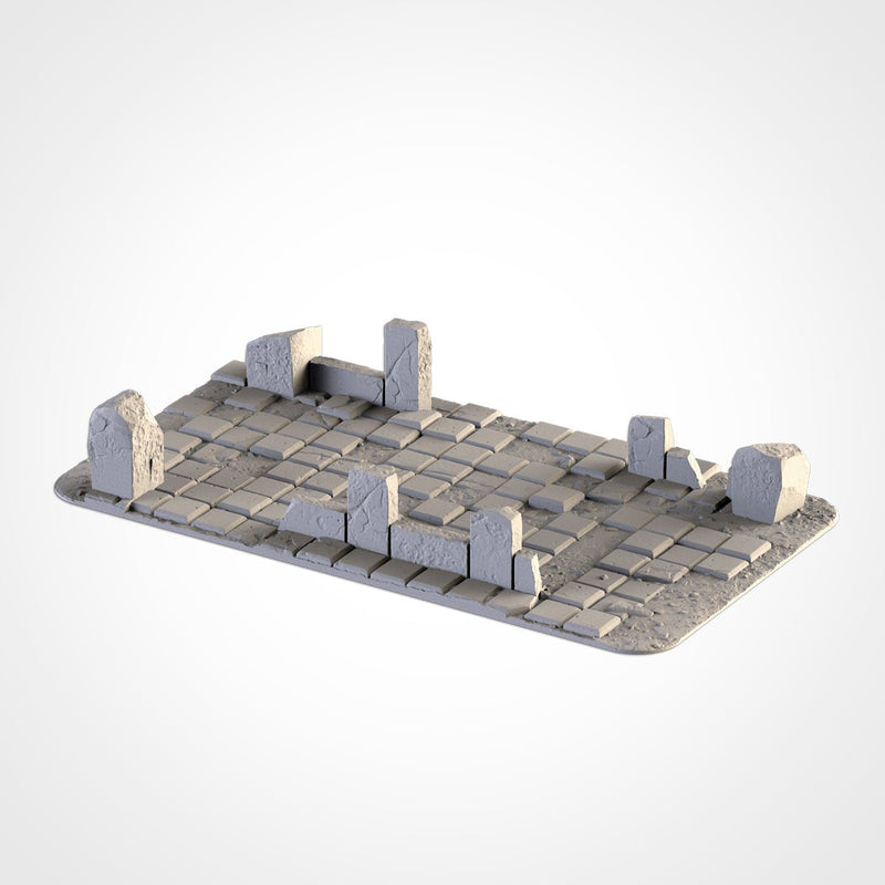 City Ruins WTC Set 02 3D printed terrain view 4