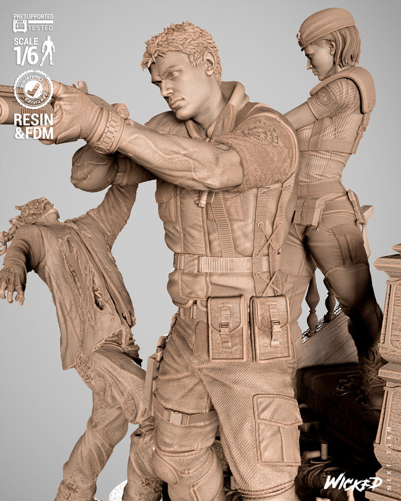 Diorama Resident Evil resin diorama kit view 4