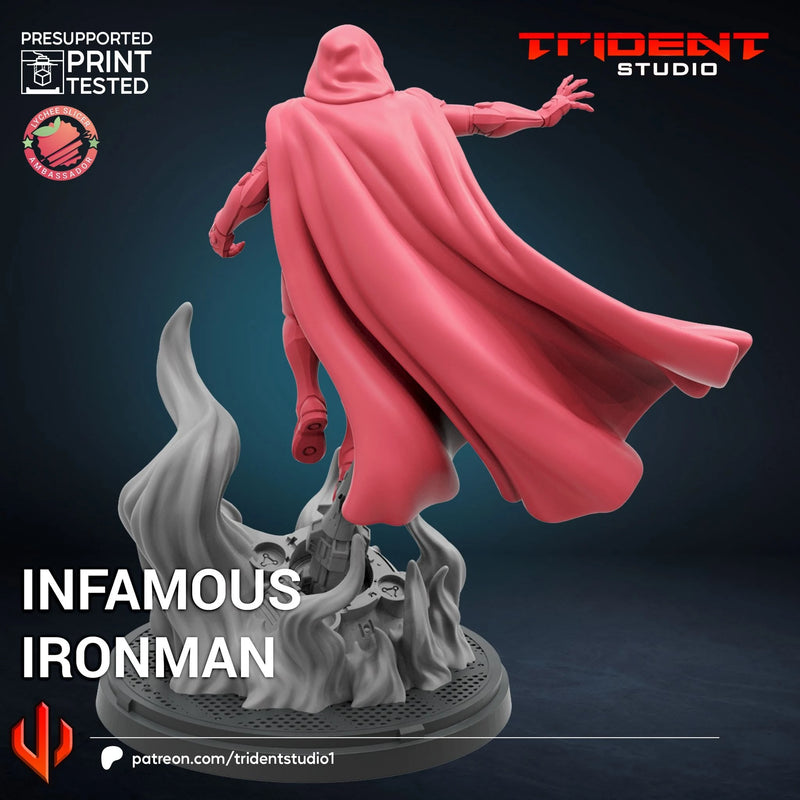 Infamous Iron Man Marvel MCP-compatible 40mm resin proxy miniature by Trident Miniatures - product image 4