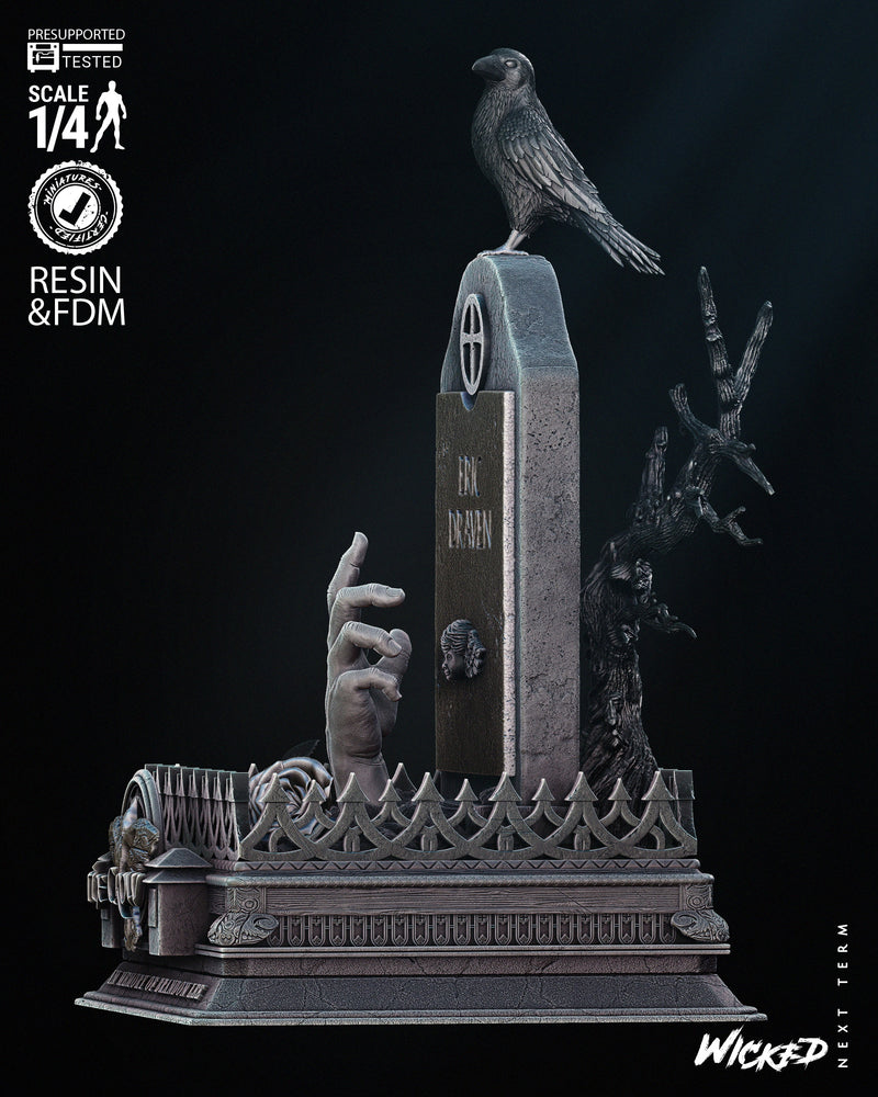 Crow Tomb Bust resin bust kit view 4