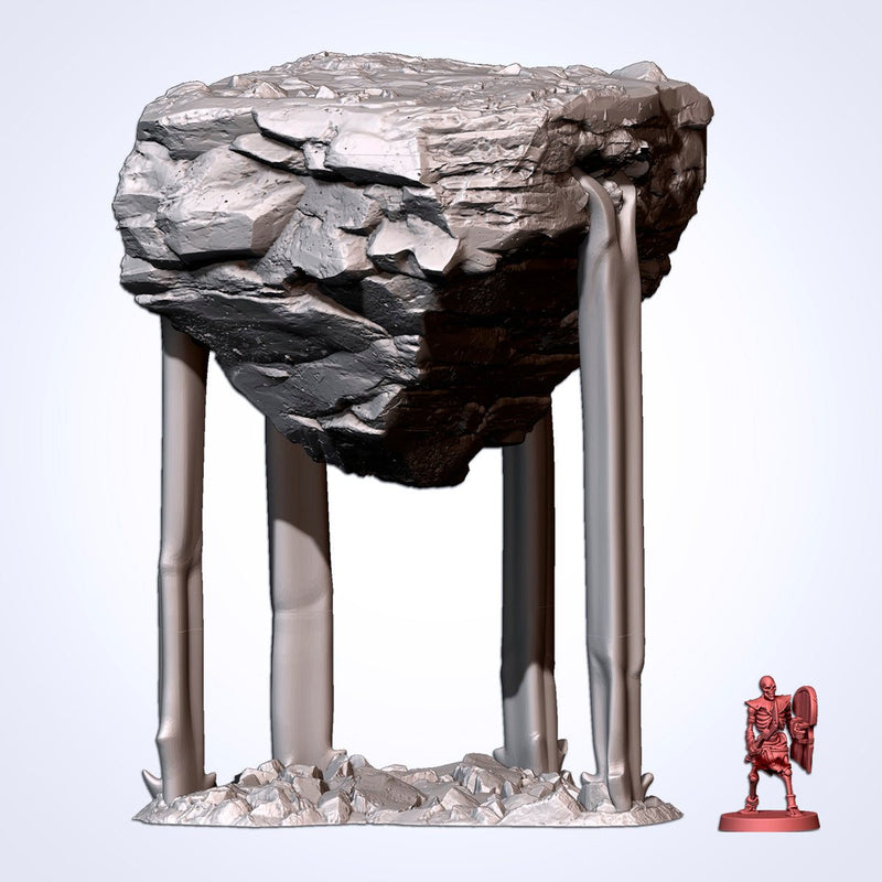 Floating Rocks 3D printed terrain view 4