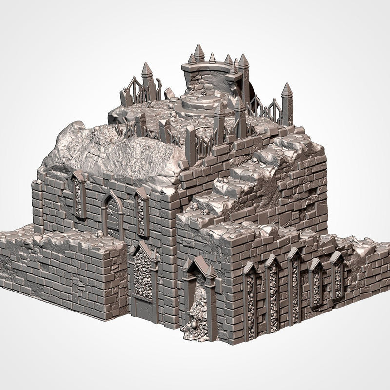 Cursed Mausoleum 3D printed terrain view 4