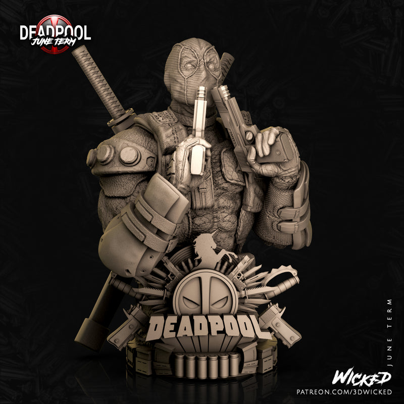 Deadpool Bust resin bust kit view 4