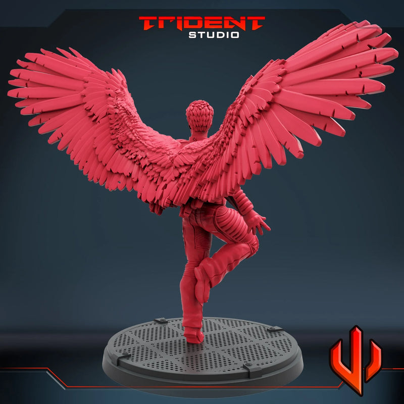 Angel X-Men 2000 Movie Marvel MCP-compatible 40mm resin proxy miniature by Trident Miniatures - product image 4