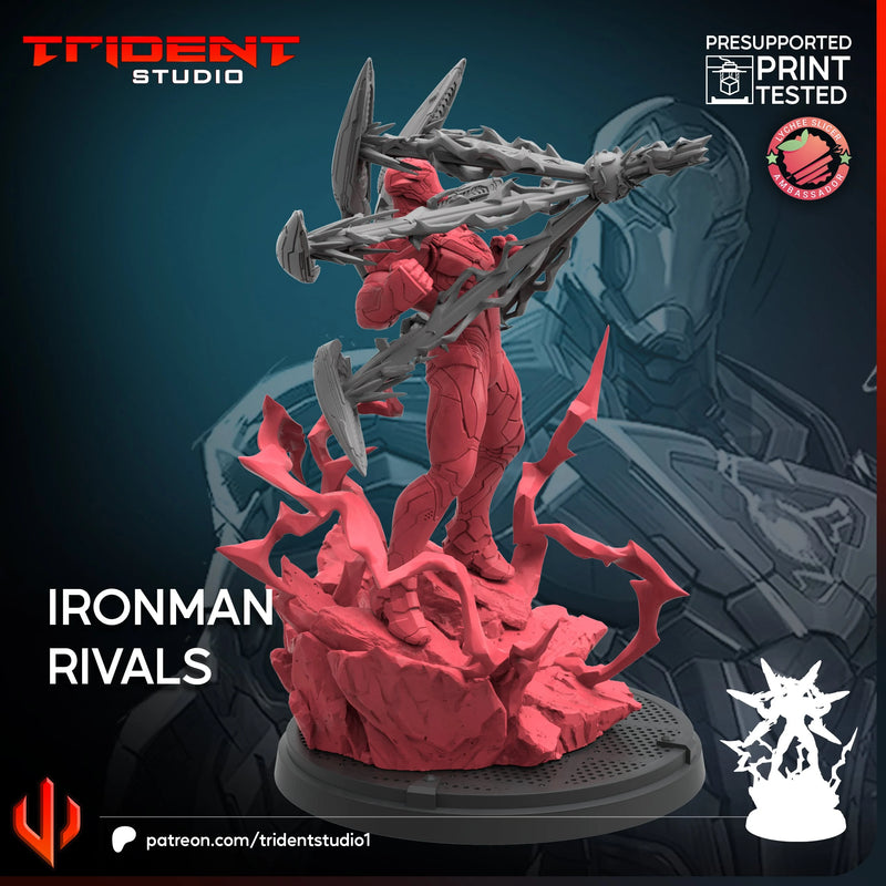 Iron Man Rivals Marvel MCP-compatible 40mm resin proxy miniature by Trident Miniatures - product image 4