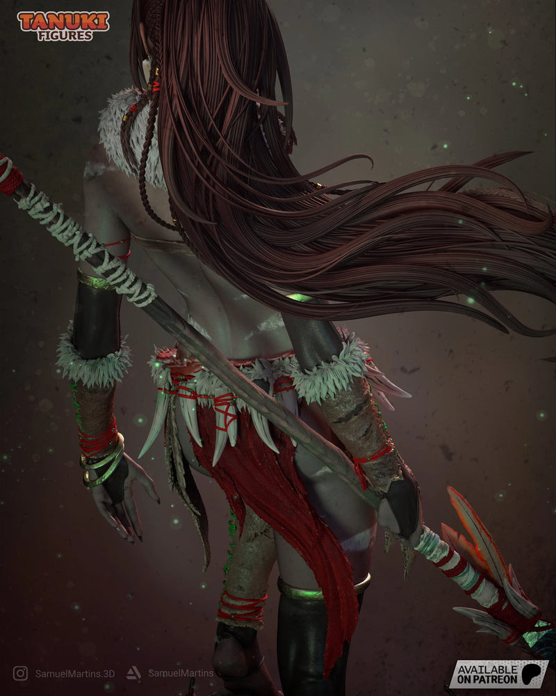 Nidalee Resin Statue & Bust - Full Size view 4