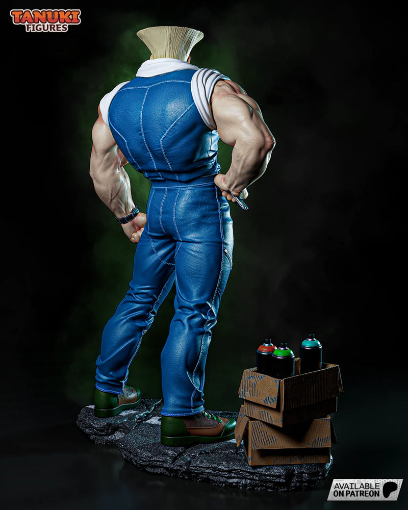 Guile Resin Statue & Bust - Full Size view 4