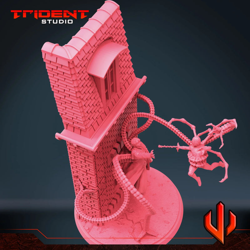 Doctor Octopus And Iron Spider-Man Diorama Marvel MCP-scale 40mm resin diorama by Trident Miniatures - product image 4