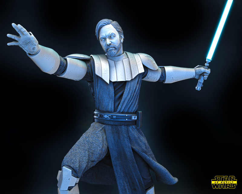 Obi Wan Kenobi (Clone Wars) Bust