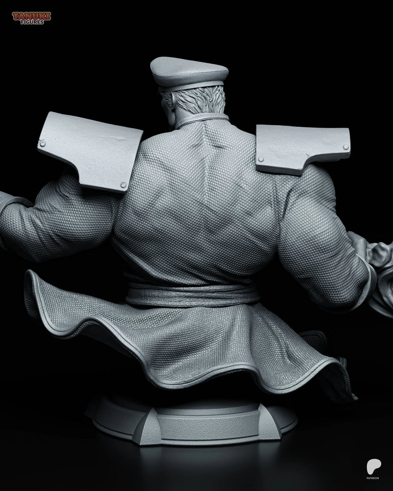 M. Bison Resin Statue & Bust - Bust view 4