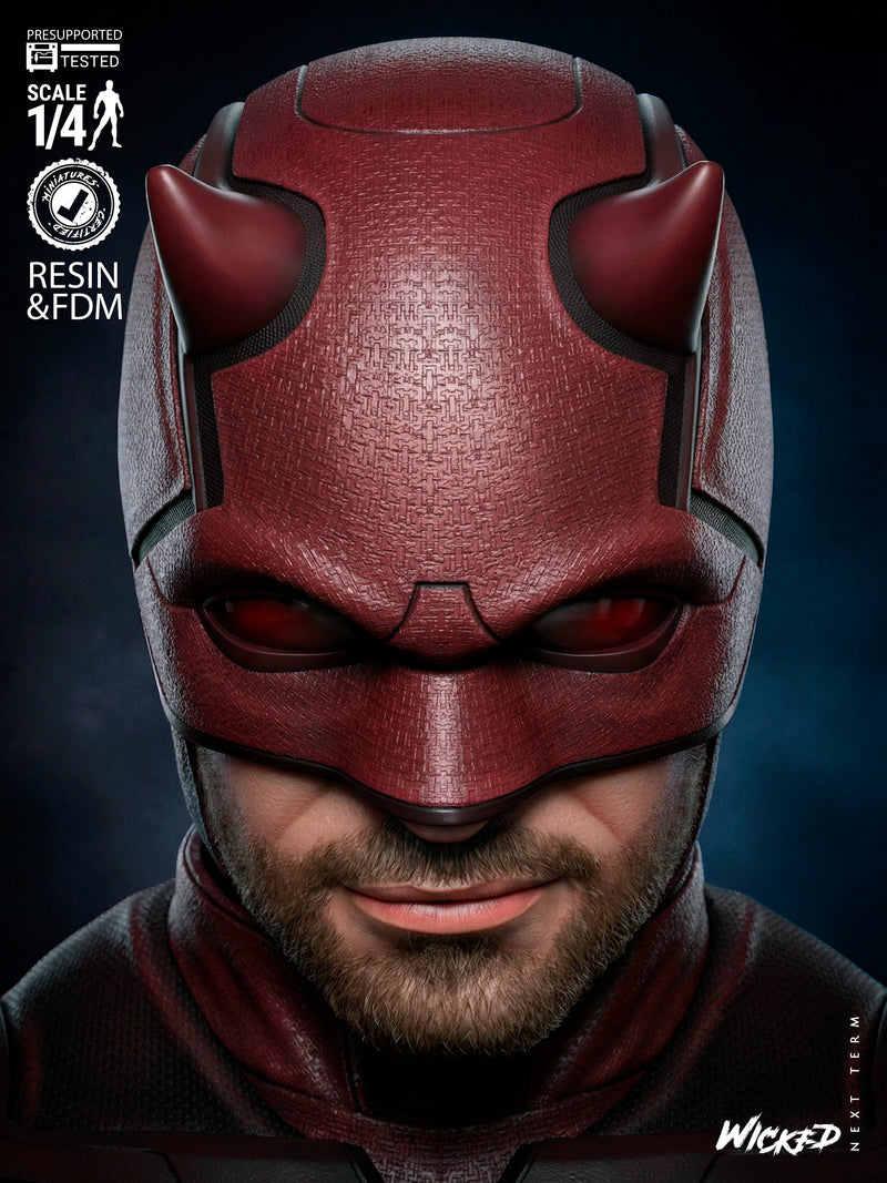 Daredevil Portrait Bust resin bust kit view 4