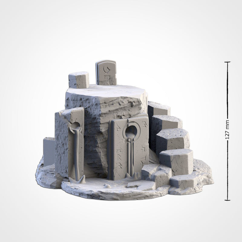 Basaltic Volcanoes 3D printed terrain view 4