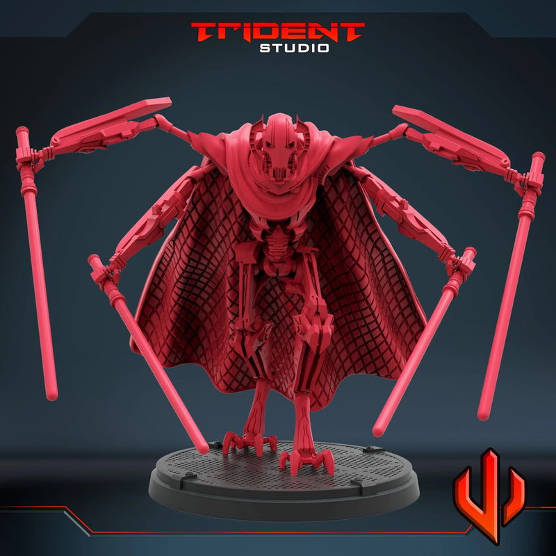 General Grievous - Sculpt A Star Wars MCP-compatible 40mm resin proxy miniature by Trident Miniatures - product image 4