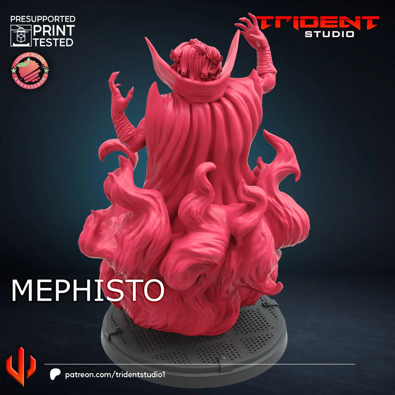 Mephisto Marvel MCP-compatible 40mm resin proxy miniature by Trident Miniatures - product image 4