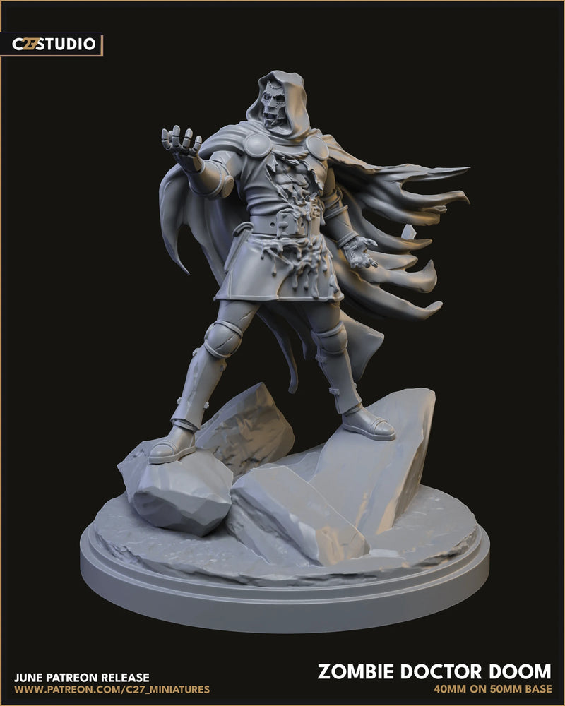 Zombie Doom Marvel MCP-compatible resin miniature by C27 Studios - product image 4