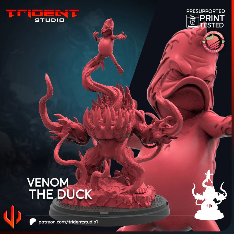 Venom The Duck Marvel MCP-compatible 40mm resin proxy miniature by Trident Miniatures - product image 4