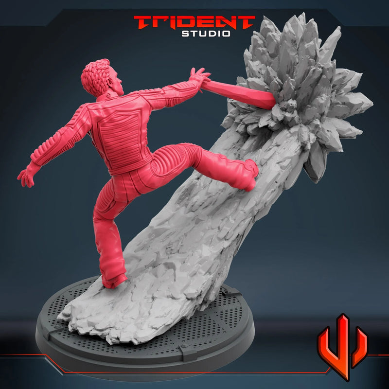 Iceman X-Men 2000 Movie Marvel MCP-compatible 40mm resin proxy miniature by Trident Miniatures - product image 4