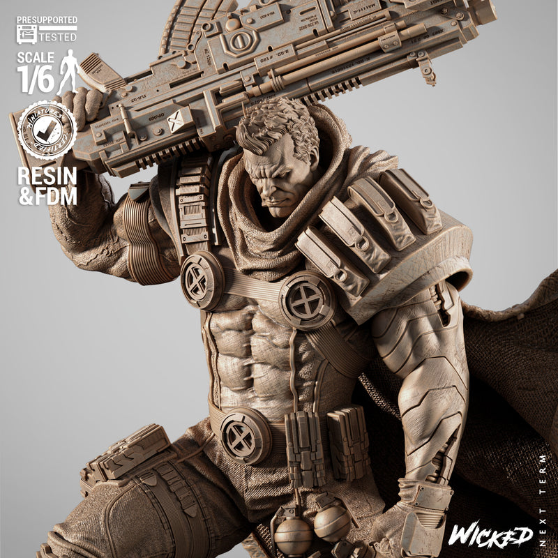 Cable 2025 Sculpture resin statue kit view 4