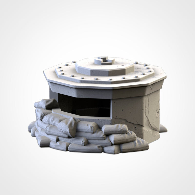 War Bunkers 3D printed terrain view 4
