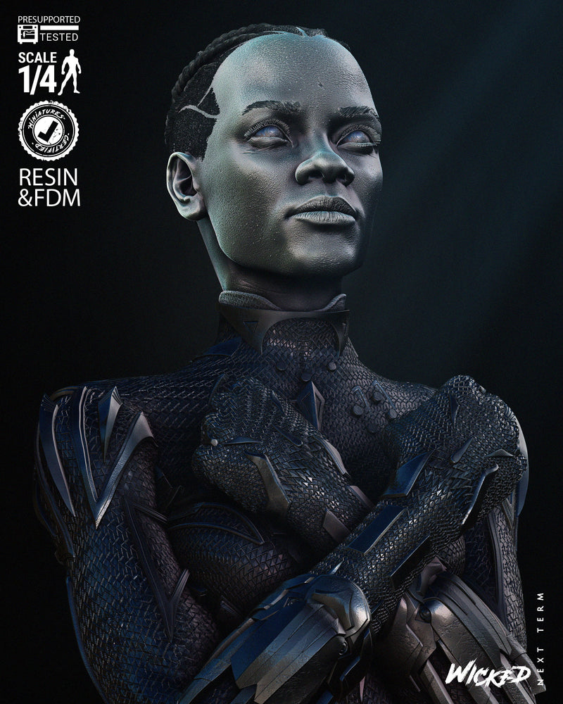 Black Panther 2024 Portrait Bust resin bust kit view 4