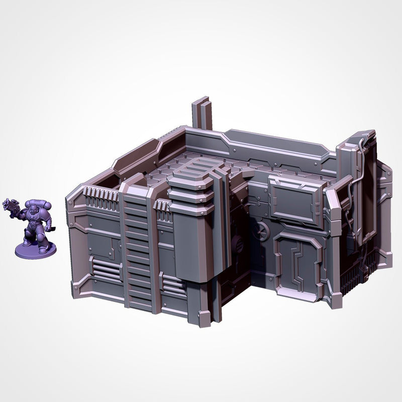 City Sci-Fi 3D printed terrain view 4