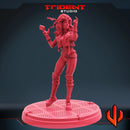 Rogue And Gambit Marvel MCP-compatible 40mm resin proxy miniature by Trident Miniatures - product image 4