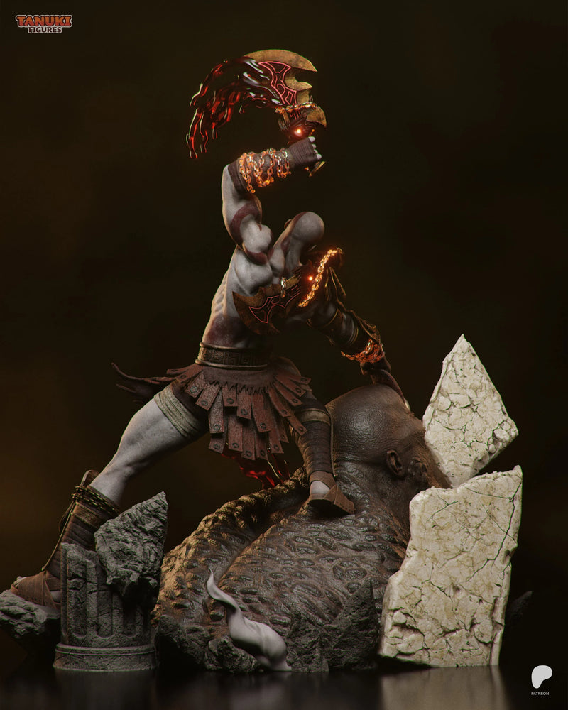 Kratos Resin Statue & Bust - Full Size view 4