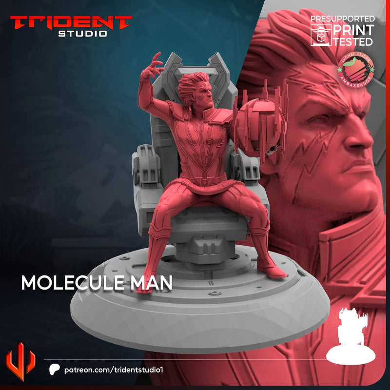 Molecule Man Marvel MCP-compatible 40mm resin proxy miniature by Trident Miniatures - product image 4