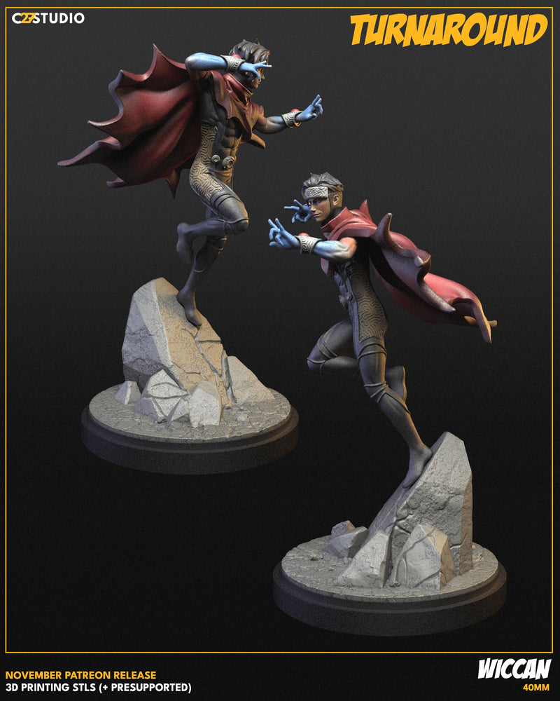 Wiccan Marvel MCP-compatible resin miniature by C27 Studios - product image 4