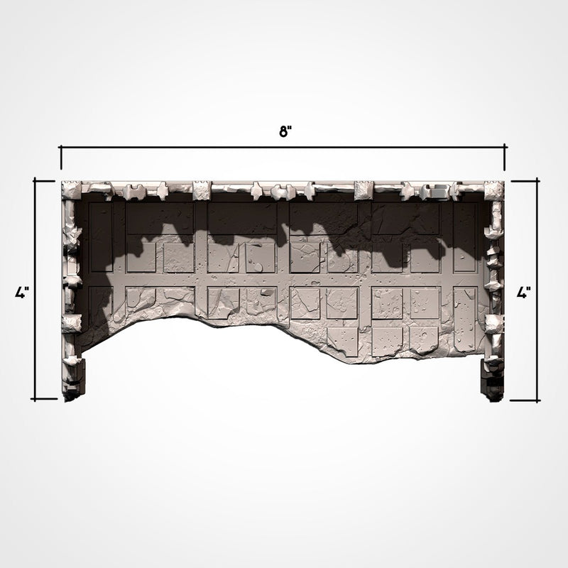 City Classic Ruins GW 10th 3D printed terrain view 4