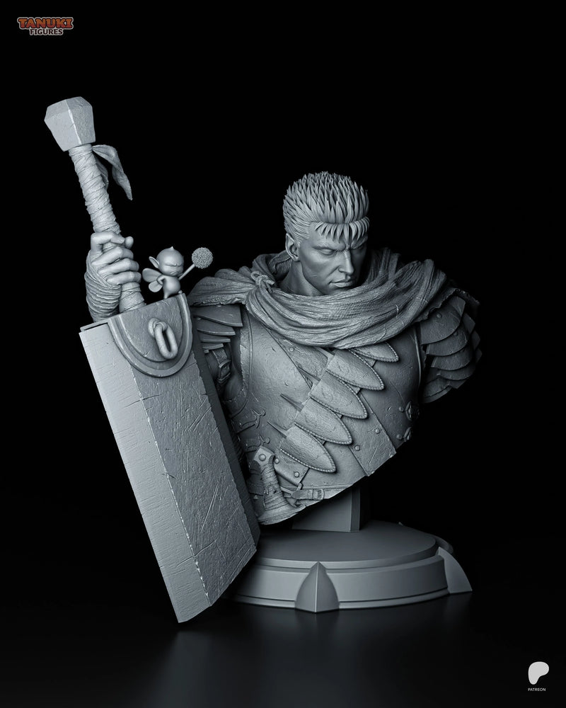 Guts Resin Statue & Bust - Bust view 4
