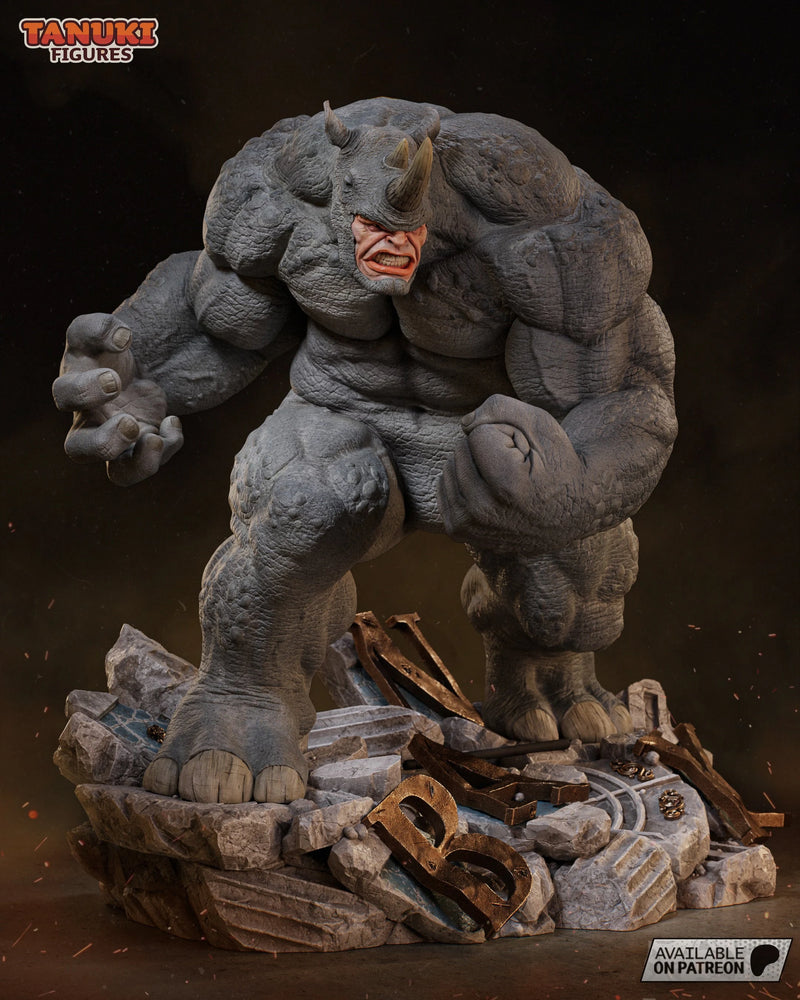 Rhino Resin Statue & Bust - Full Size view 4