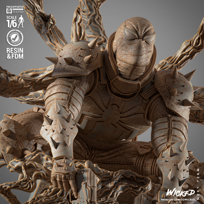 Agent Venom Sculpture resin statue kit view 4