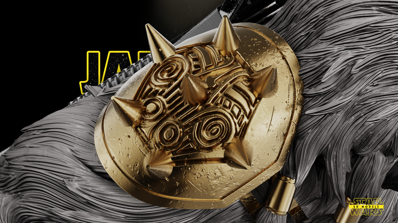 Black Krrsantan Sculpture